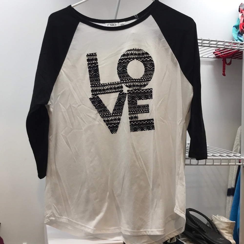 Black and white shirt